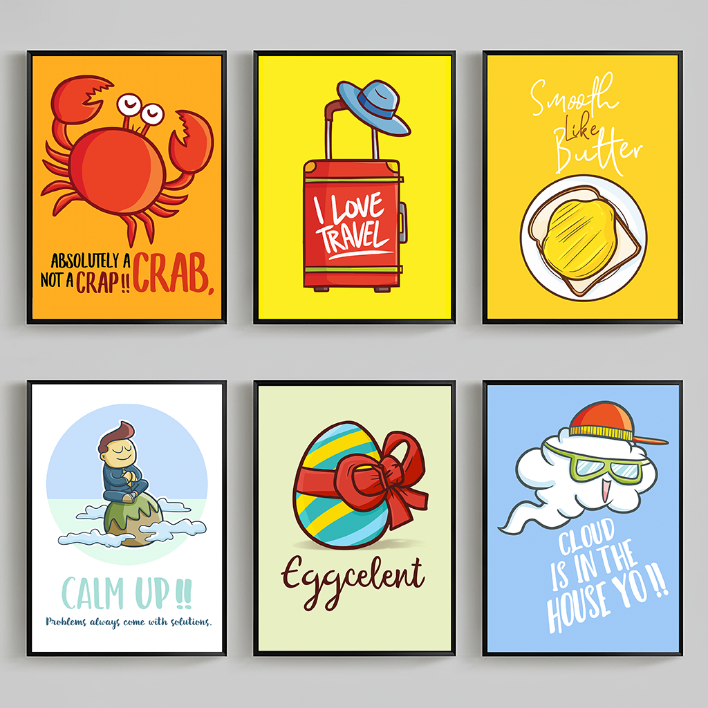 Baby Nursery Quotes Wall Art - Cartoon Nursery Wall Art, Funny Animal