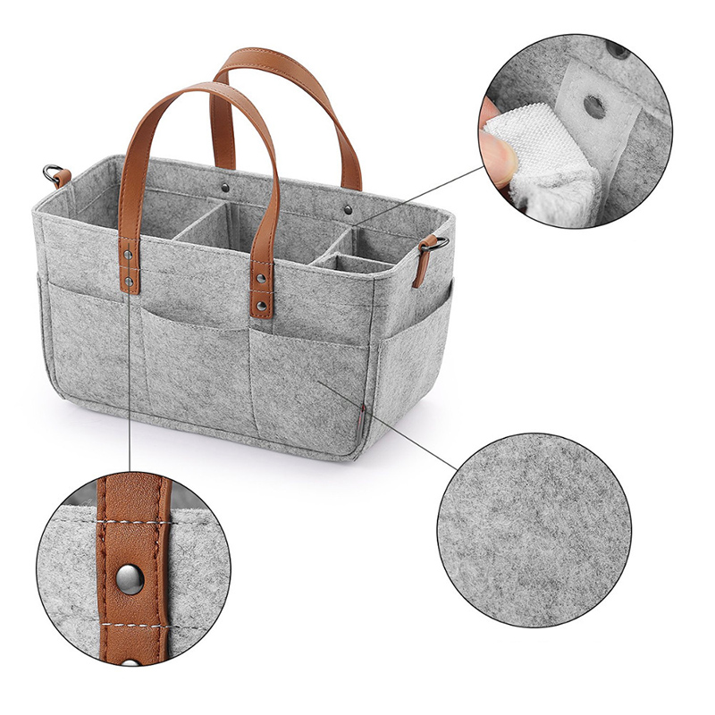 Baby Nursery Storage - Baby Felt Storage Nursery Organizer Basket
