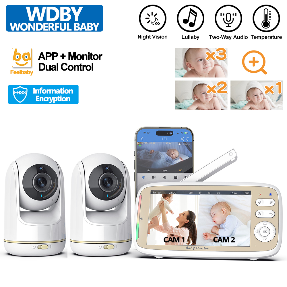 VB803 PRO Baby Monitor with 2p - Baby Monitor Split Screen บทวิจารณ์และราคา