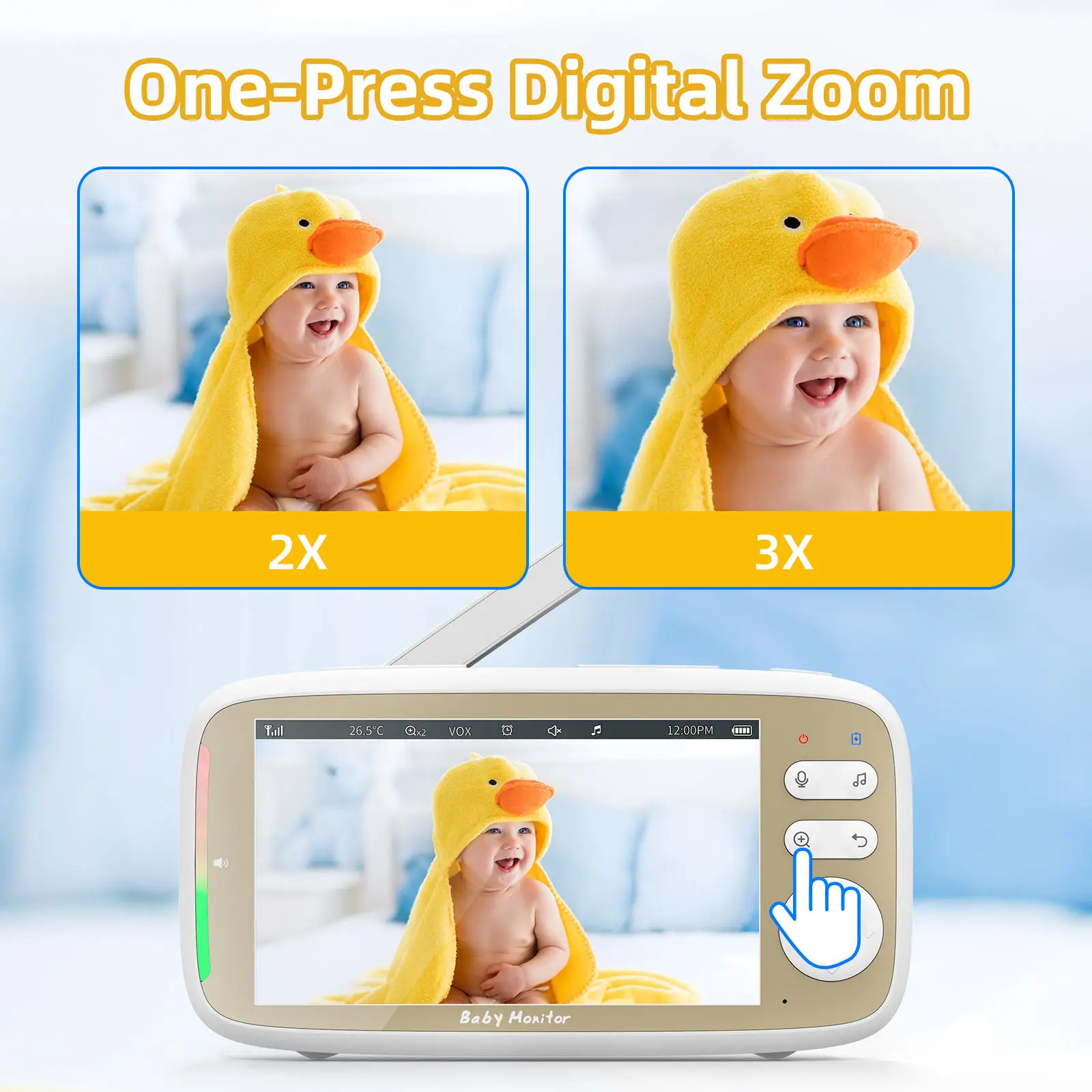 VB803 PRO Baby Monitor with 2p - Baby Monitor Split Screen บทวิจารณ์และราคา