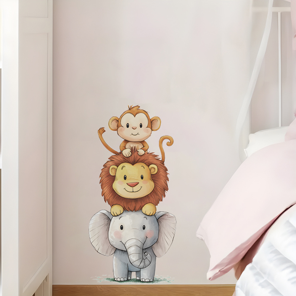 Cute Forest Animals Wall Stick - Baby Nursery Accessories บทวิจารณ์และราคา