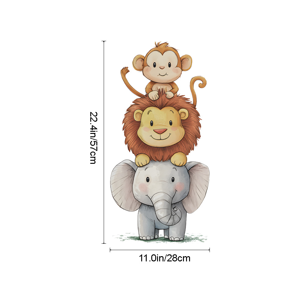Cute Forest Animals Wall Stick - Baby Nursery Accessories บทวิจารณ์และราคา