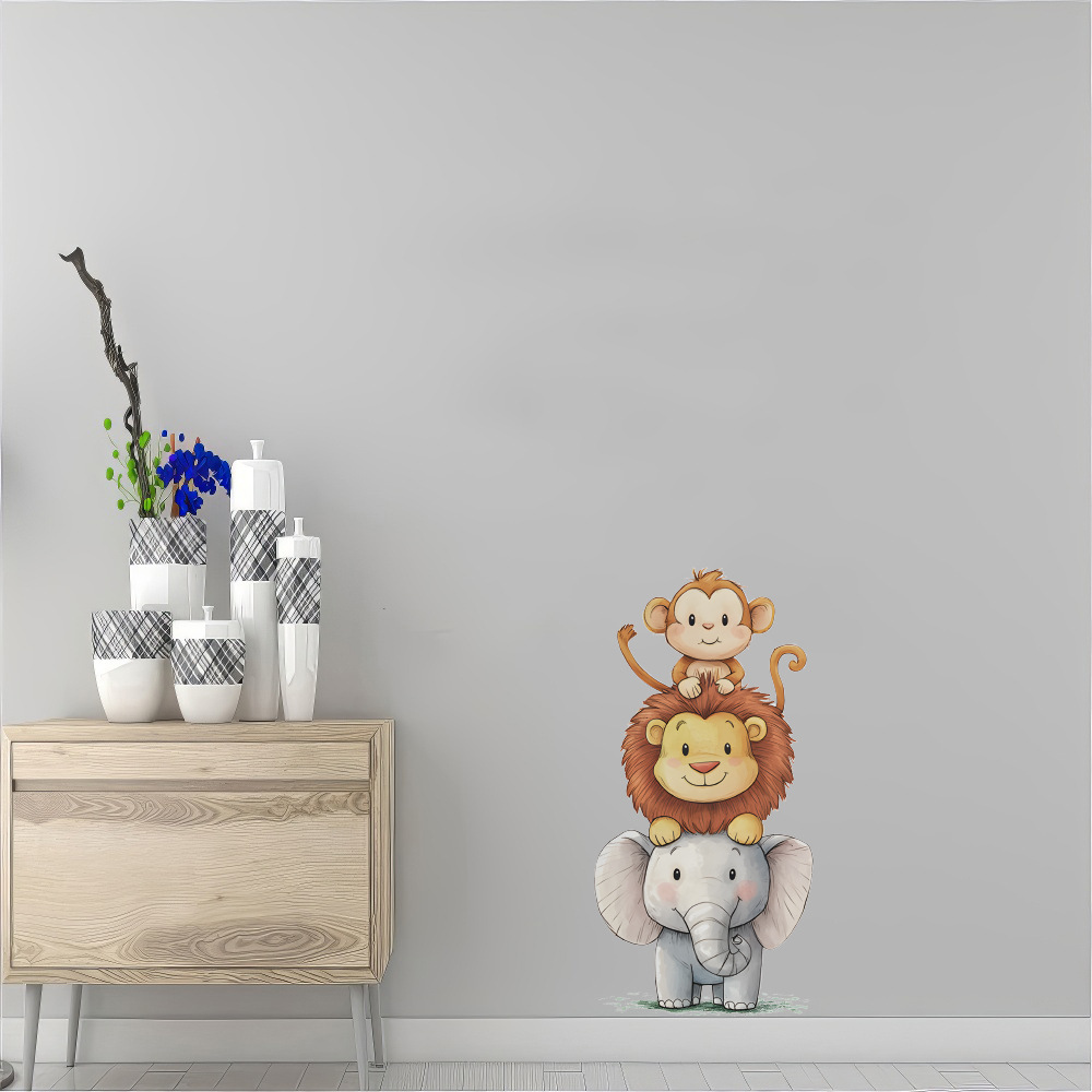 Cute Forest Animals Wall Stick - Baby Nursery Accessories บทวิจารณ์และราคา