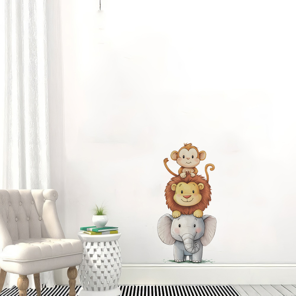 Cute Forest Animals Wall Stick - Baby Nursery Accessories บทวิจารณ์และราคา