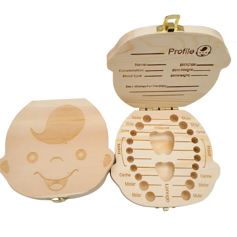 Baby Tooth Box Spanish/Dutch/F - Baby Keepsake Box บทวิจารณ์และราคา
