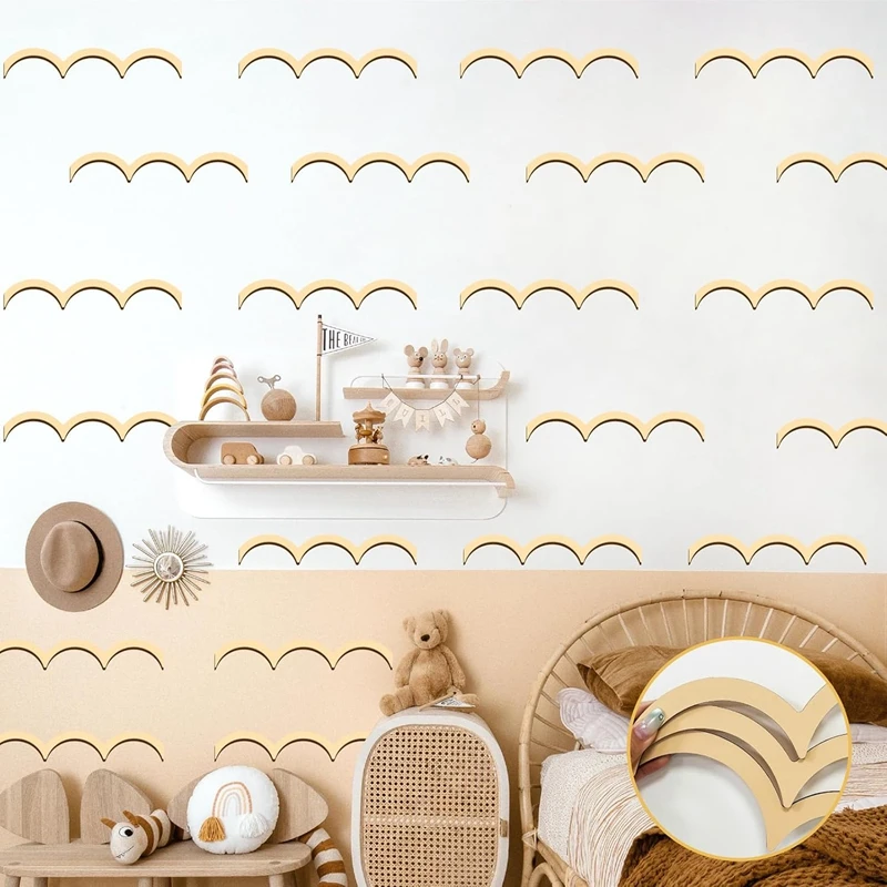 36Pcs Unfinished Wood Trim Mol - Baby Nursery Artwork บทวิจารณ์และราคา