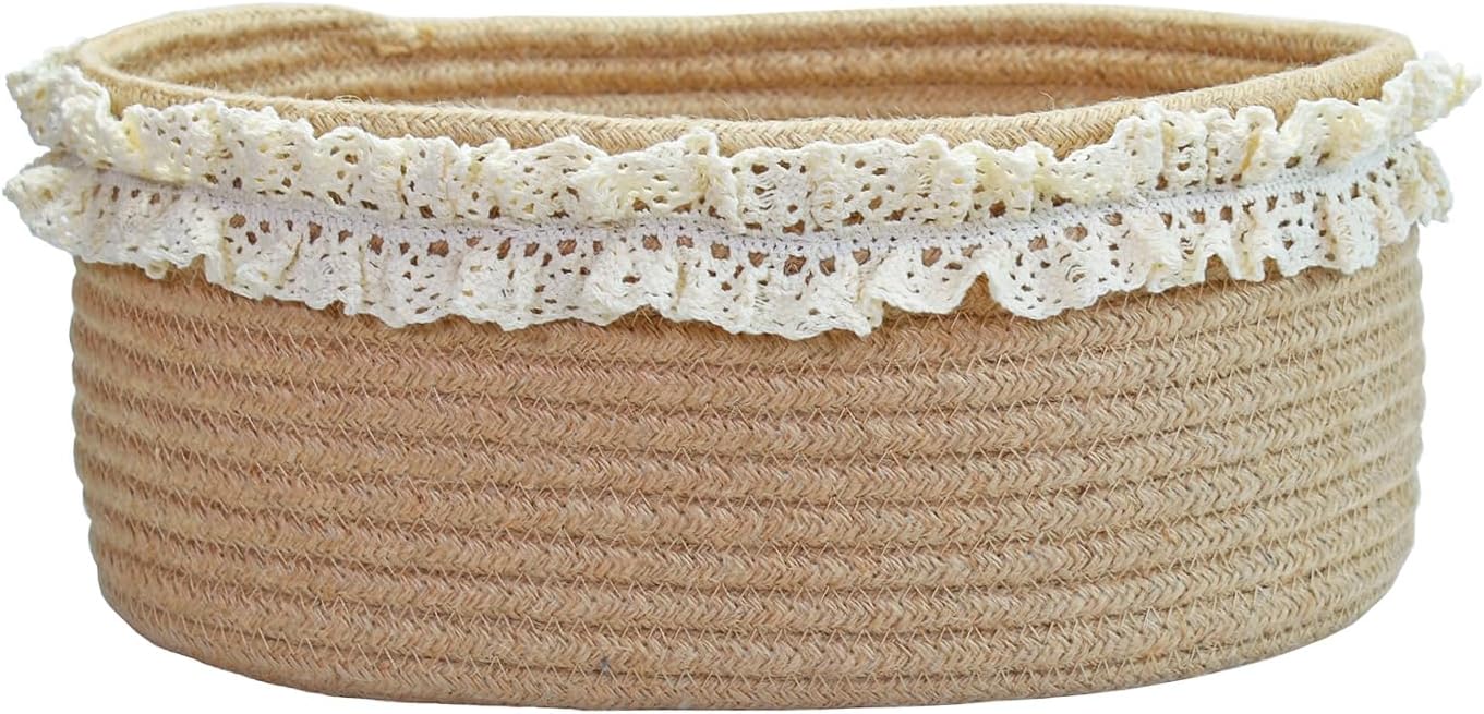 Small Brown Jute Woven Storage - Baby Nursery Storage บทวิจารณ์และราคา