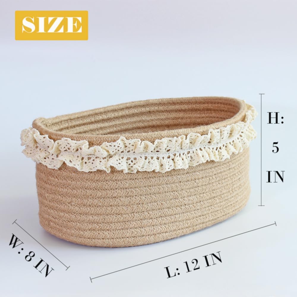Small Brown Jute Woven Storage - Baby Nursery Storage บทวิจารณ์และราคา