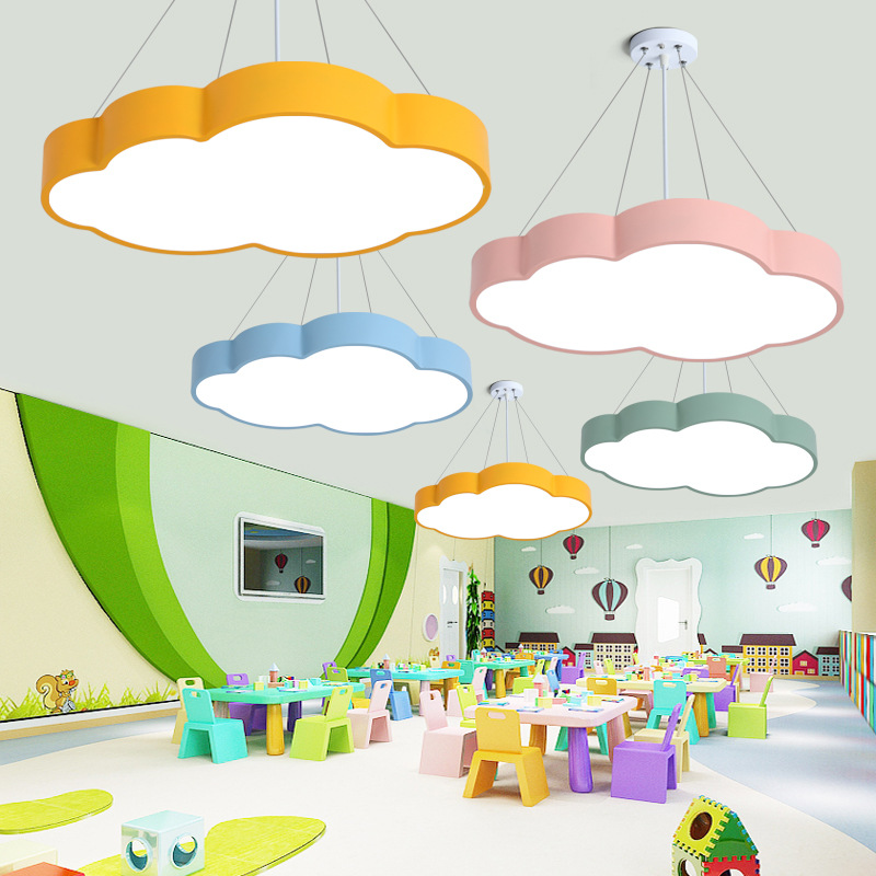 Cloud Chandelier Kindergarten  - Baby Nursery Chandelier บทวิจารณ์และราคา