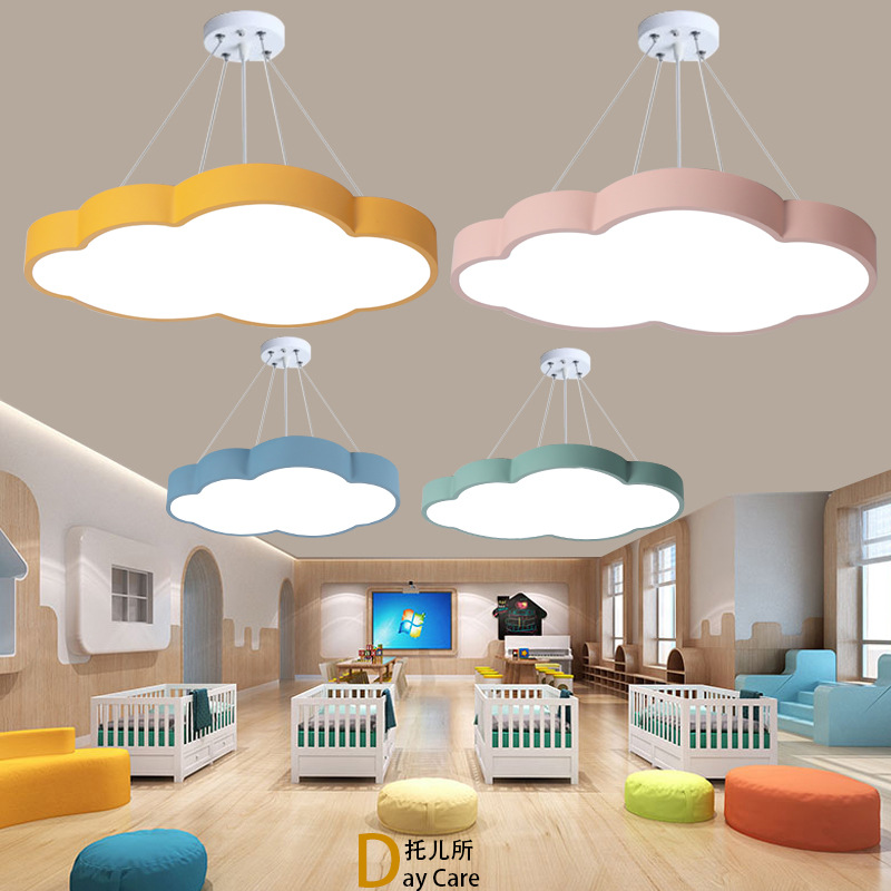 Cloud Chandelier Kindergarten  - Baby Nursery Chandelier บทวิจารณ์และราคา