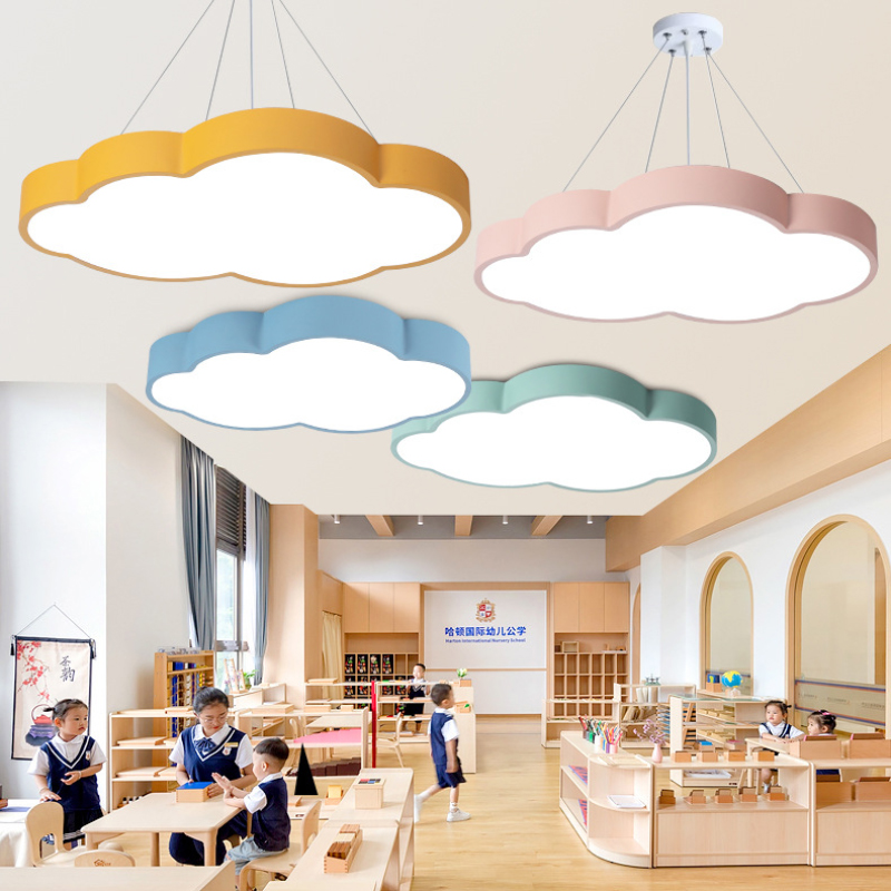 Cloud Chandelier Kindergarten  - Baby Nursery Chandelier บทวิจารณ์และราคา