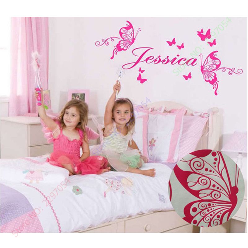 New Butterflies Personalized N - Baby Nursery Stickers บทวิจารณ์และราคา