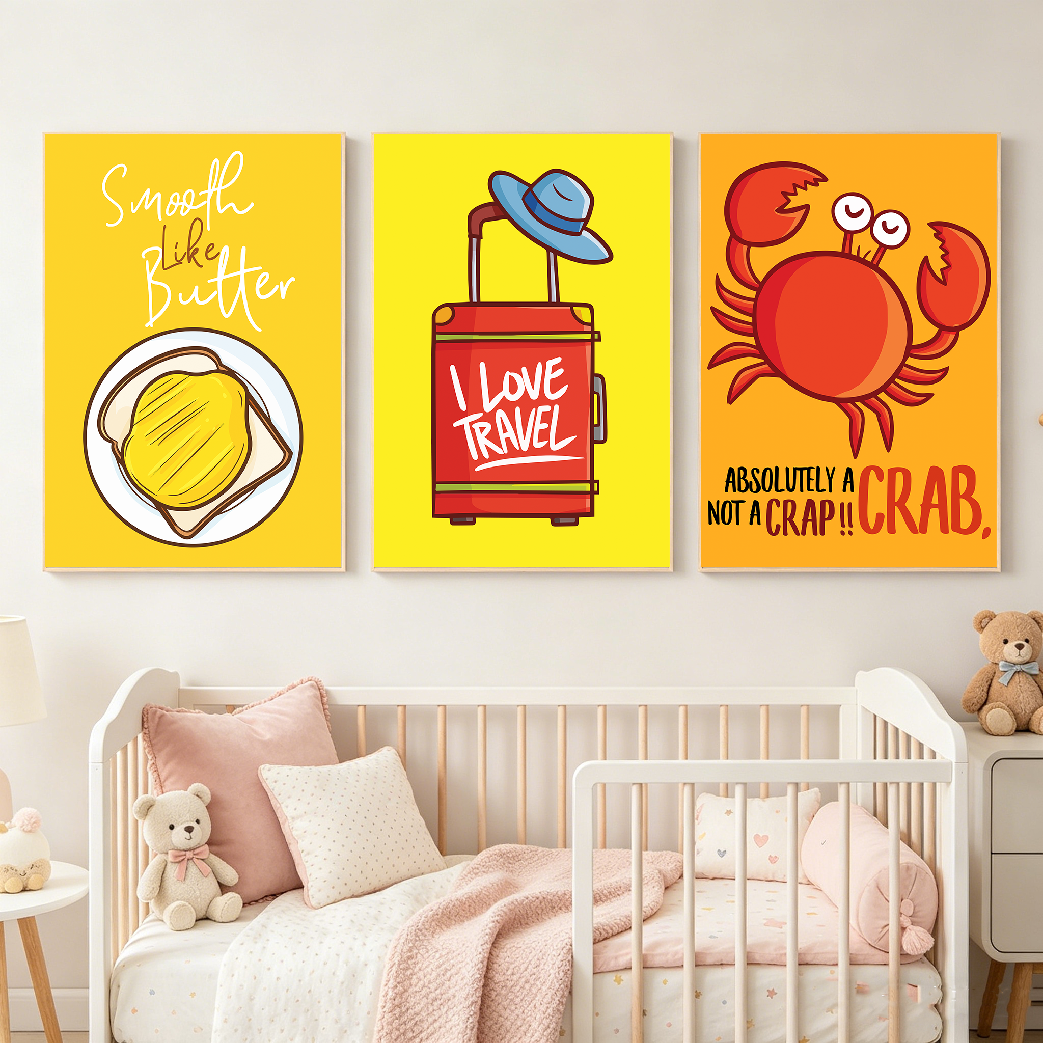 Cartoon Nursery Wall Art, Funn - Baby Nursery Quotes Wall Art บทวิจารณ์และราคา