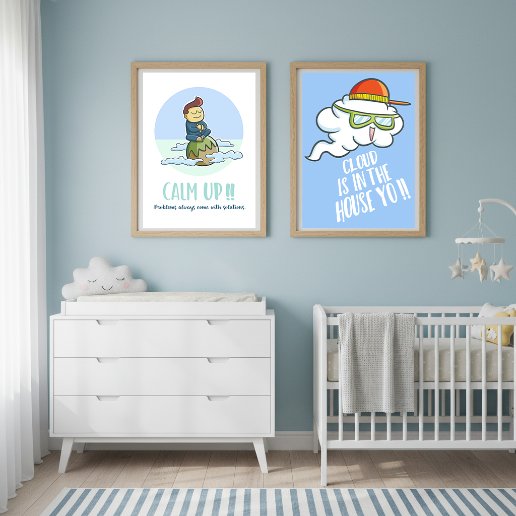 Cartoon Nursery Wall Art, Funn - Baby Nursery Quotes Wall Art บทวิจารณ์และราคา