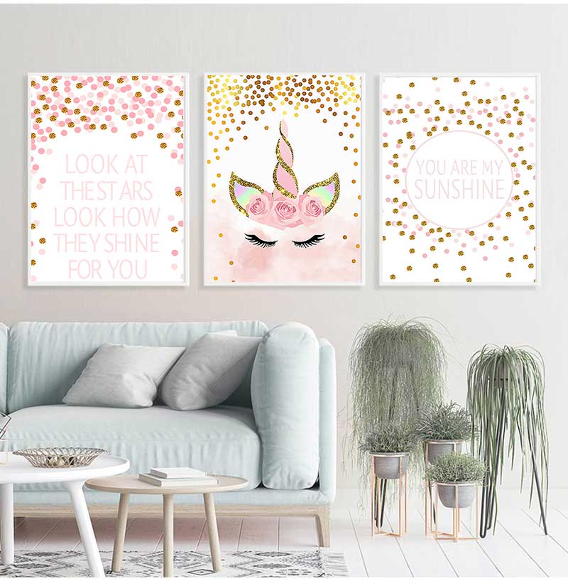 Decorative Picture Baby Girl B - Baby Nursery Quotes Wall Art บทวิจารณ์และราคา