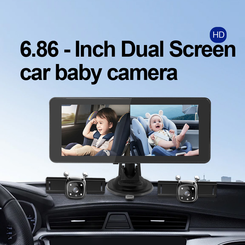 HD 2CH Baby Car Camera, 6.86 I - Baby Monitor Split Screen บทวิจารณ์และราคา