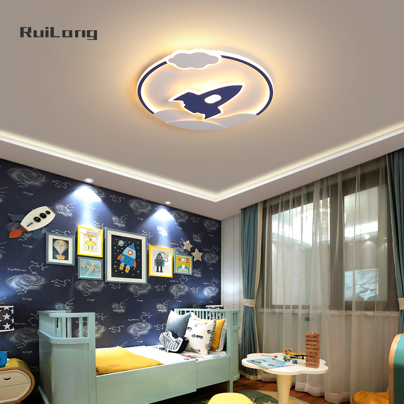 Cartoon Rocket Ceiling Lamp fo - Baby Nursery Chandelier บทวิจารณ์และราคา