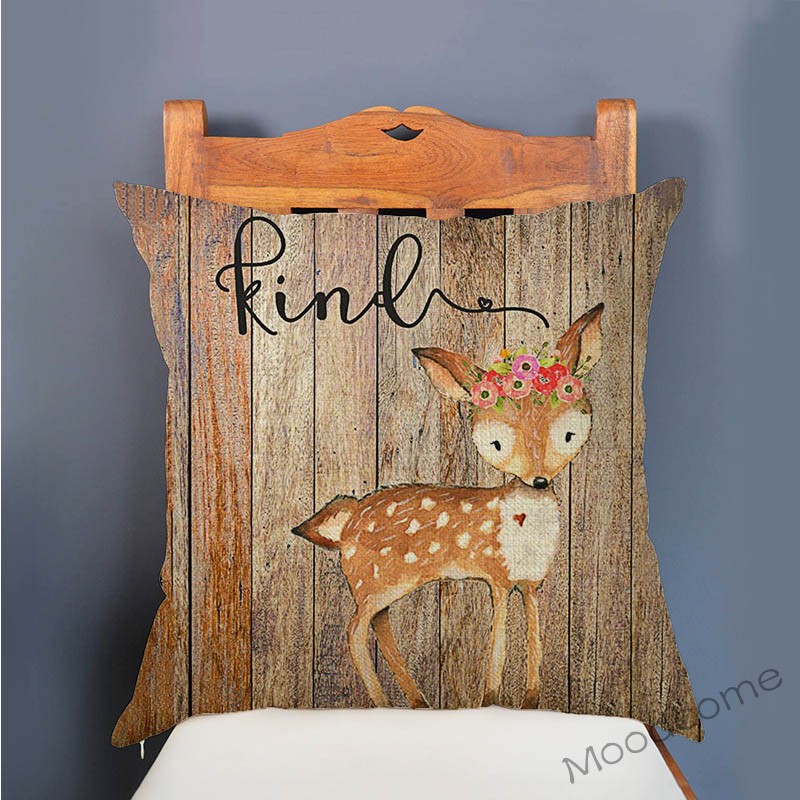 Cute Woodland Animals Wood Tex - Baby Nursery Cushion บทวิจารณ์และราคา