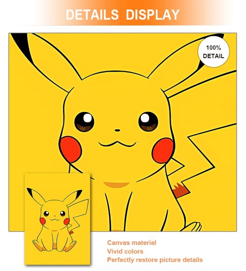 Cartoon Anime Poster Pokemon P - Baby Nursery Hanging Decor บทวิจารณ์และราคา