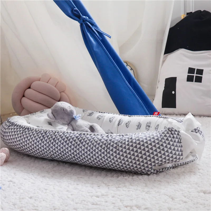 85*50cm Baby Nest Bed with Pil - Baby Nursery Cushion บทวิจารณ์และราคา