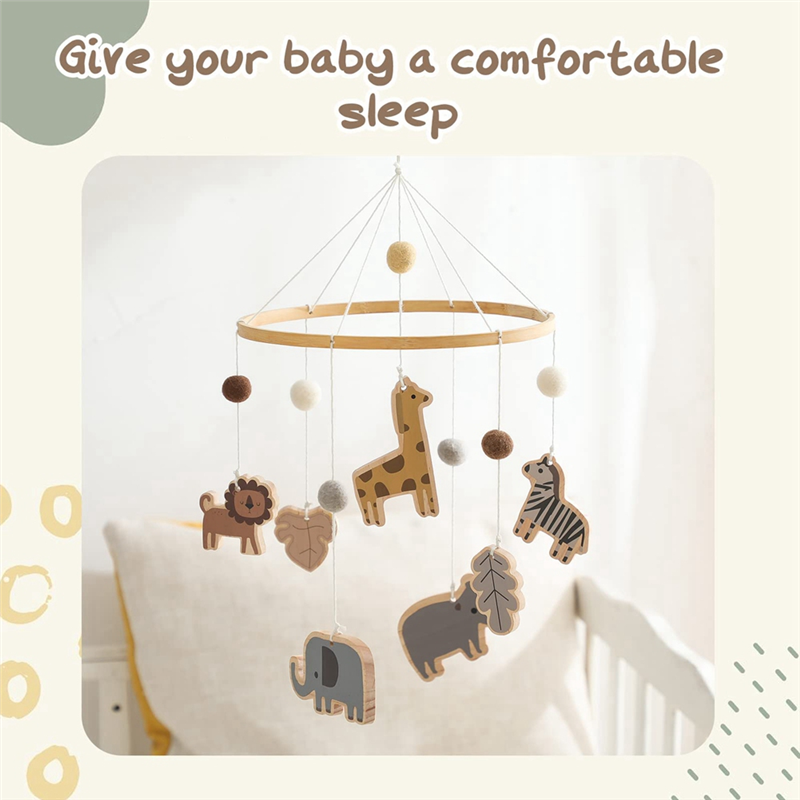 B78B-Baby Mobile For Crib - Ju - Baby Nursery Gender Neutral บทวิจารณ์และราคา