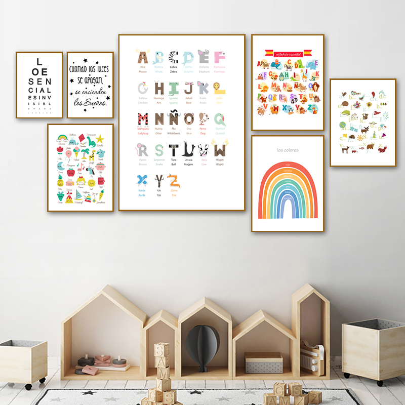 Spanish Kids Bedroom Art Decor - Baby Nursery Quotes Wall Art บทวิจารณ์และราคา