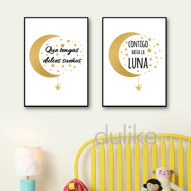 Spanish Kids Bedroom Art Decor - Baby Nursery Quotes Wall Art บทวิจารณ์และราคา