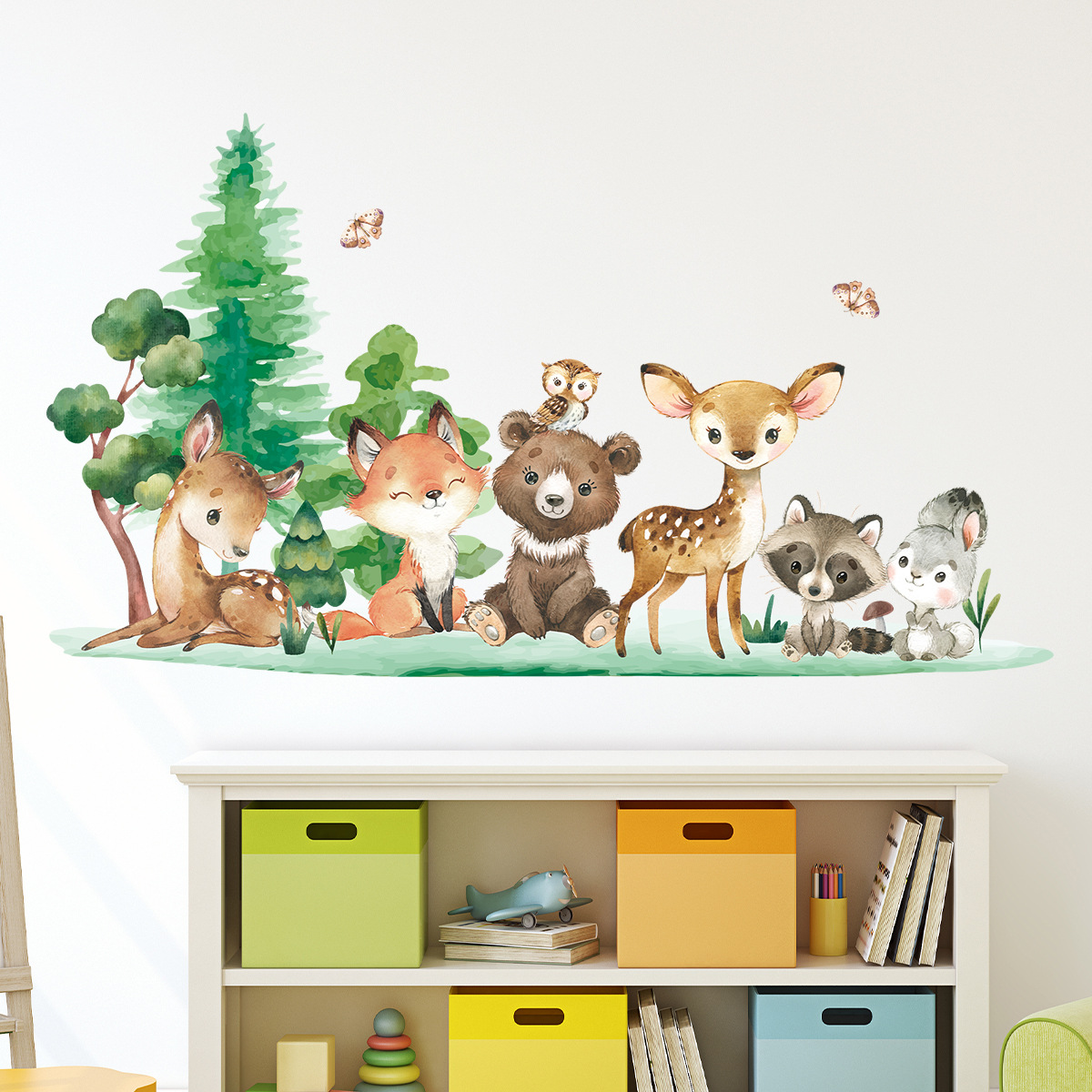 Forest Animals Theme Bear Deer - Baby Nursery Forest Theme บทวิจารณ์และราคา