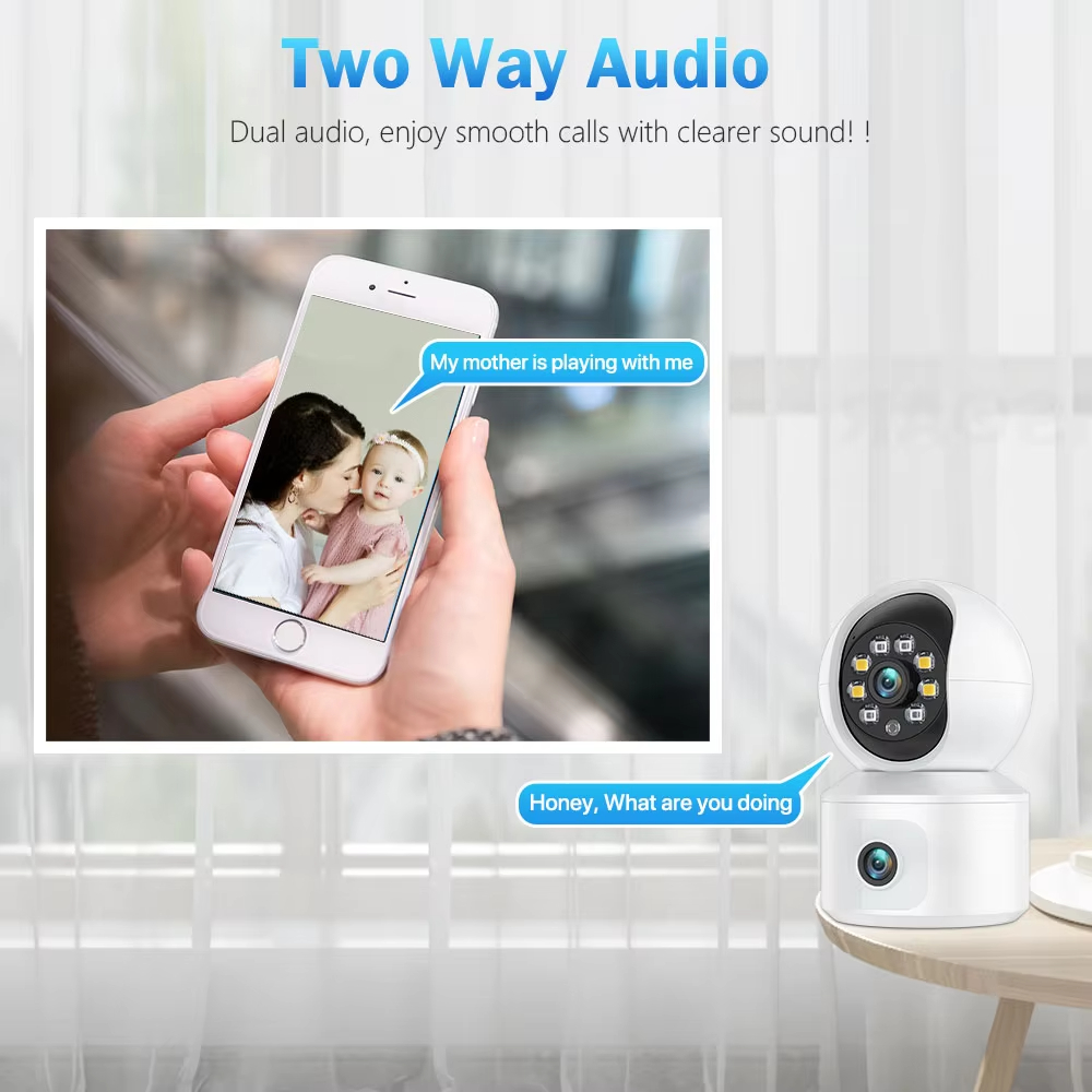 6MP iCsee WiFi IP Camera Dual  - Baby Monitor Split Screen บทวิจารณ์และราคา