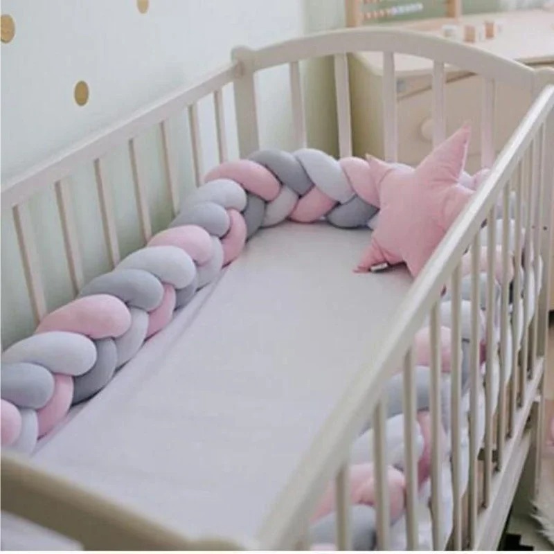 Boho Braided Crib Bumper Pillo - Baby Nursery Cushion บทวิจารณ์และราคา