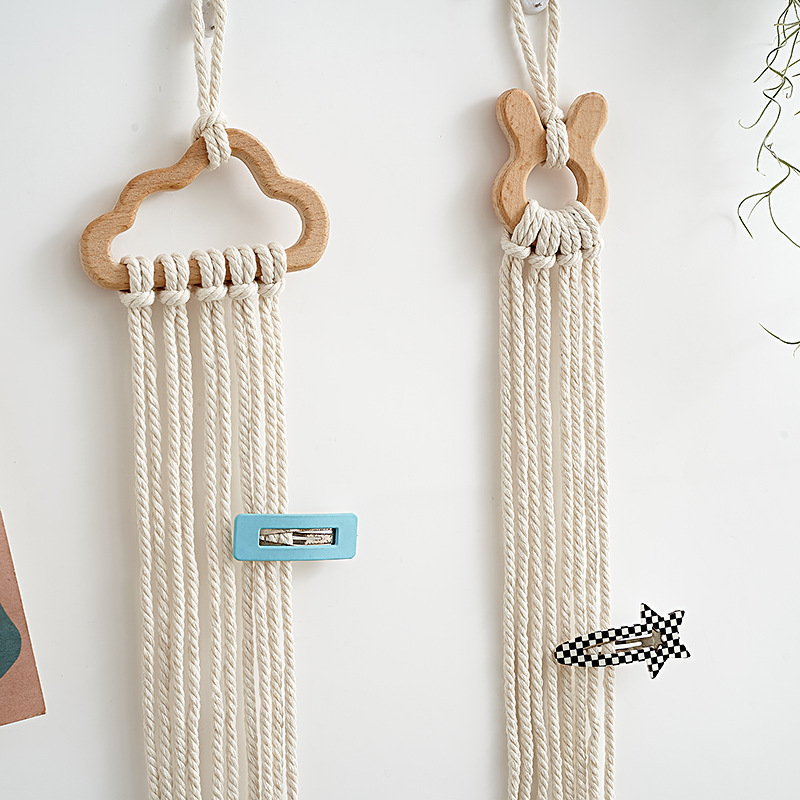 Wooden Hair Clips Holder Baby  - Baby Nursery Hanging Decor บทวิจารณ์และราคา