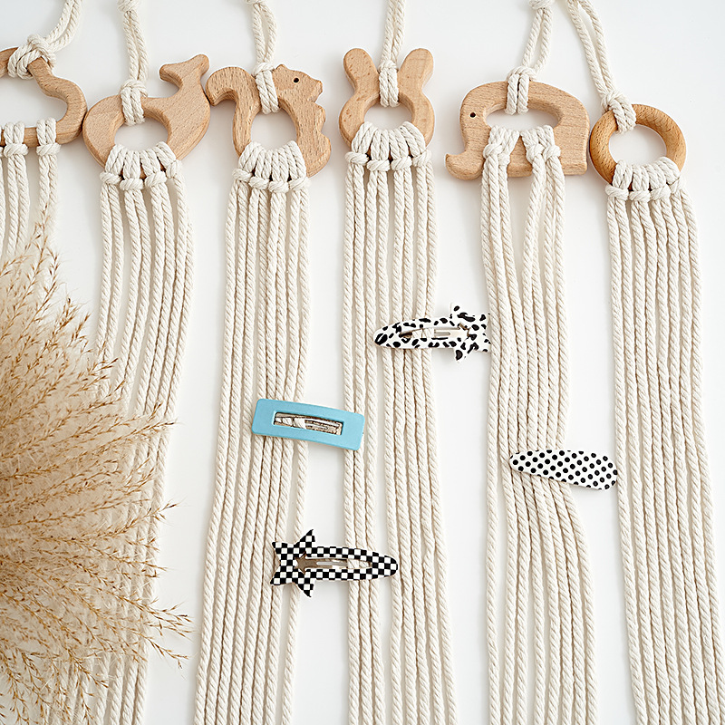 Wooden Hair Clips Holder Baby  - Baby Nursery Hanging Decor บทวิจารณ์และราคา