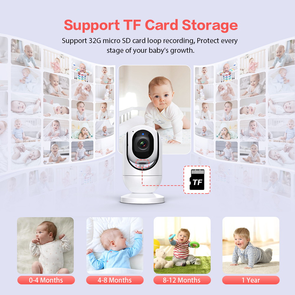 Video Baby Monitor 7'' 1080P H - Baby Monitor Split Screen บทวิจารณ์และราคา