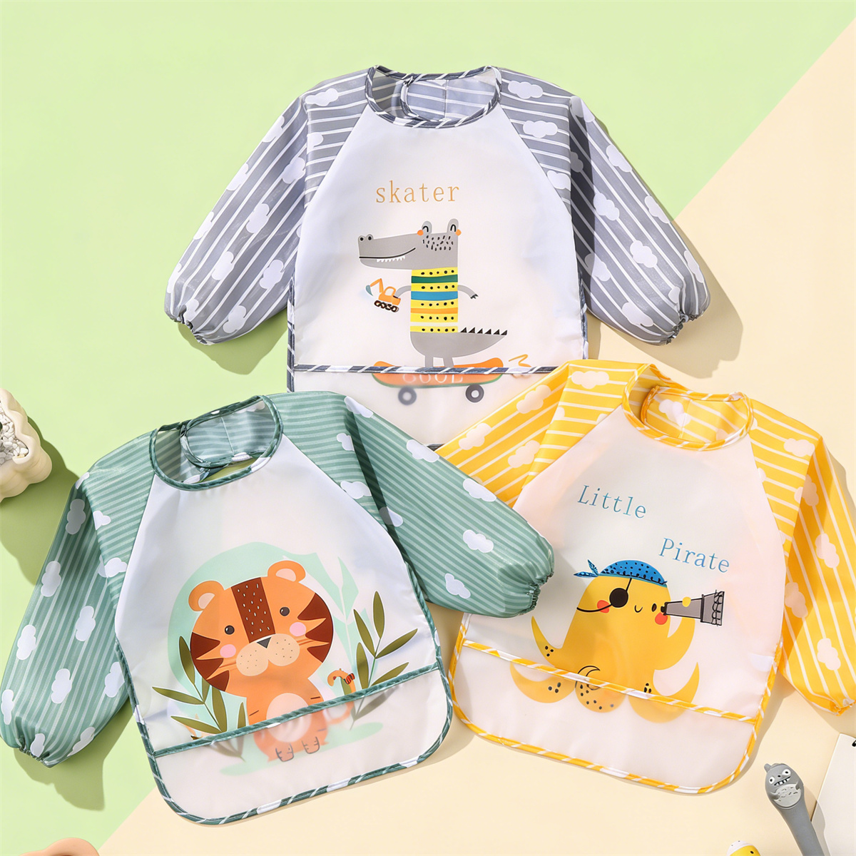 2pcs Waterproof Full Sleeve Ba - Baby Nursery Accessories บทวิจารณ์และราคา