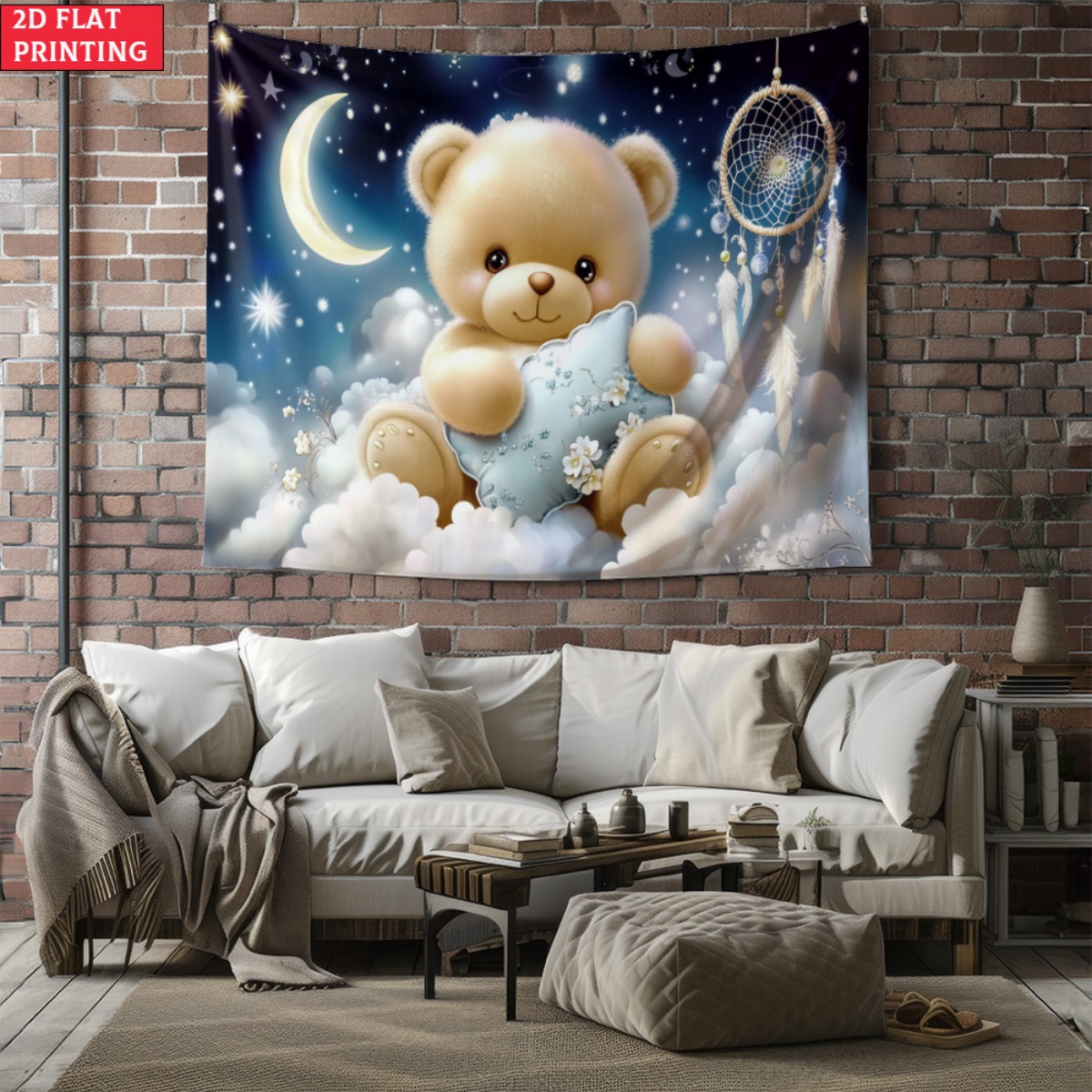 Cute Teddy Bear DreamCatcher T - Baby Nursery Hanging Decor บทวิจารณ์และราคา