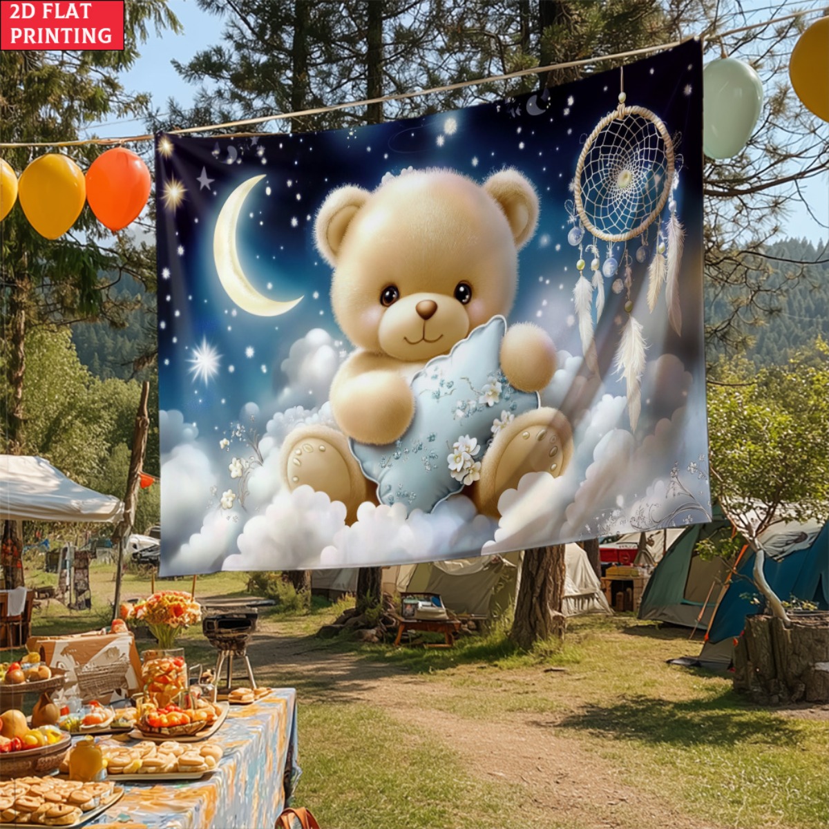 Cute Teddy Bear DreamCatcher T - Baby Nursery Hanging Decor บทวิจารณ์และราคา