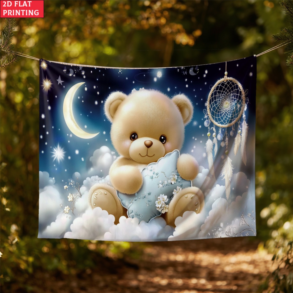 Cute Teddy Bear DreamCatcher T - Baby Nursery Hanging Decor บทวิจารณ์และราคา