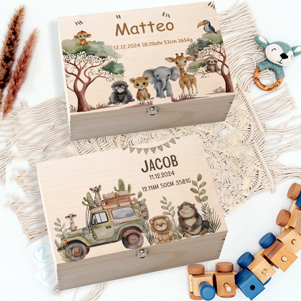 Personalized Memory Box with T - Baby Keepsake Box บทวิจารณ์และราคา