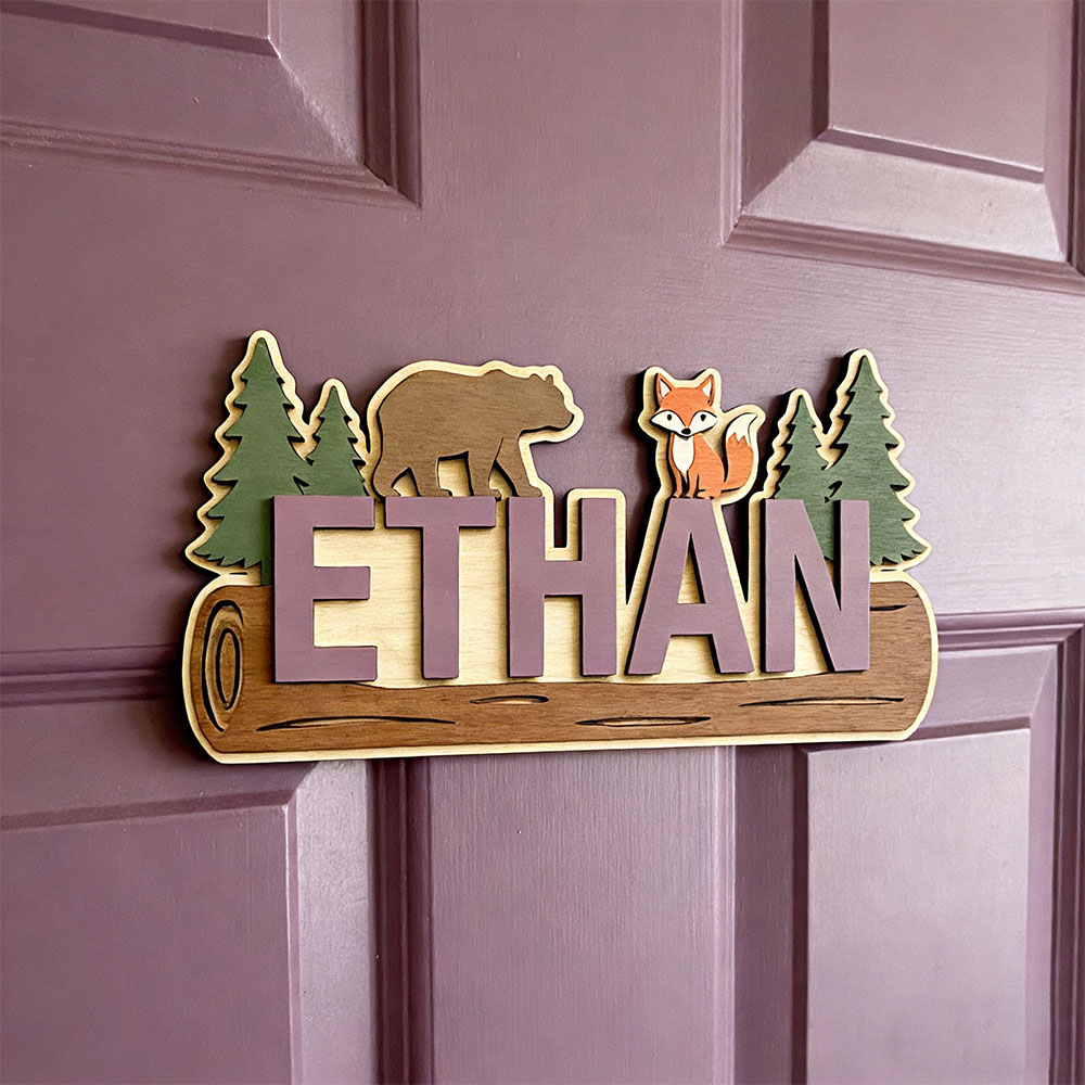 Woodland Forest Animal Persona - Baby Nursery Artwork บทวิจารณ์และราคา