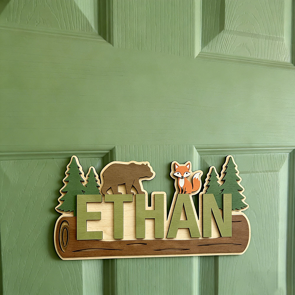 Woodland Forest Animal Persona - Baby Nursery Artwork บทวิจารณ์และราคา