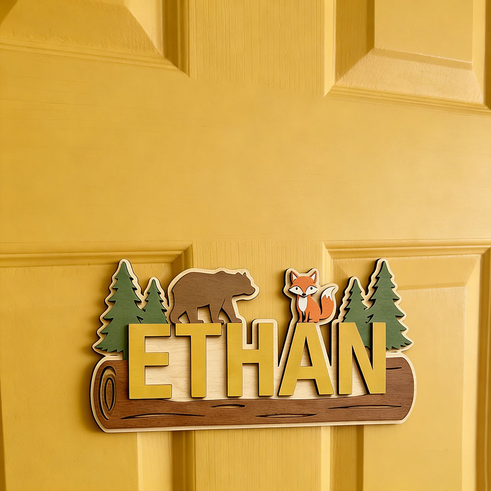 Woodland Forest Animal Persona - Baby Nursery Artwork บทวิจารณ์และราคา