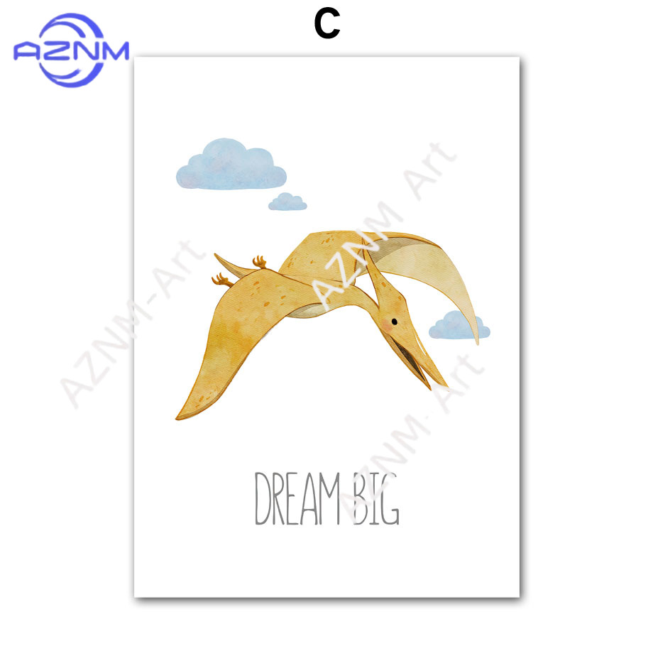 1PC/6PCS Dinosaur Inspirationa - Baby Nursery Quotes Wall Art บทวิจารณ์และราคา