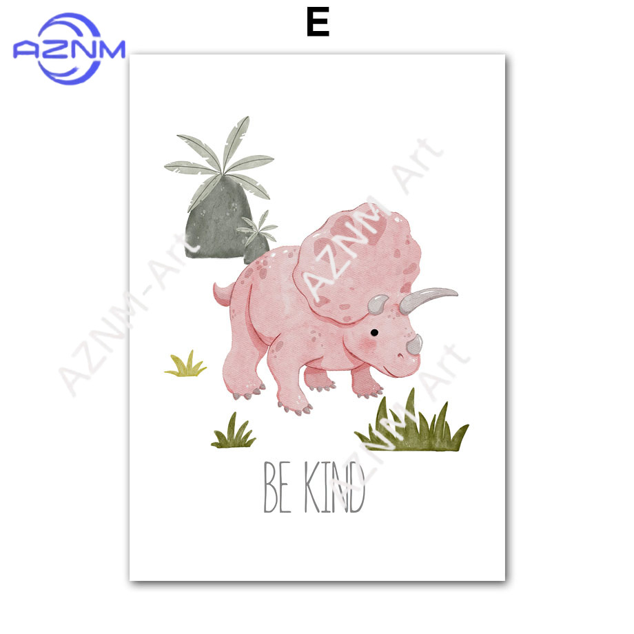 1PC/6PCS Dinosaur Inspirationa - Baby Nursery Quotes Wall Art บทวิจารณ์และราคา