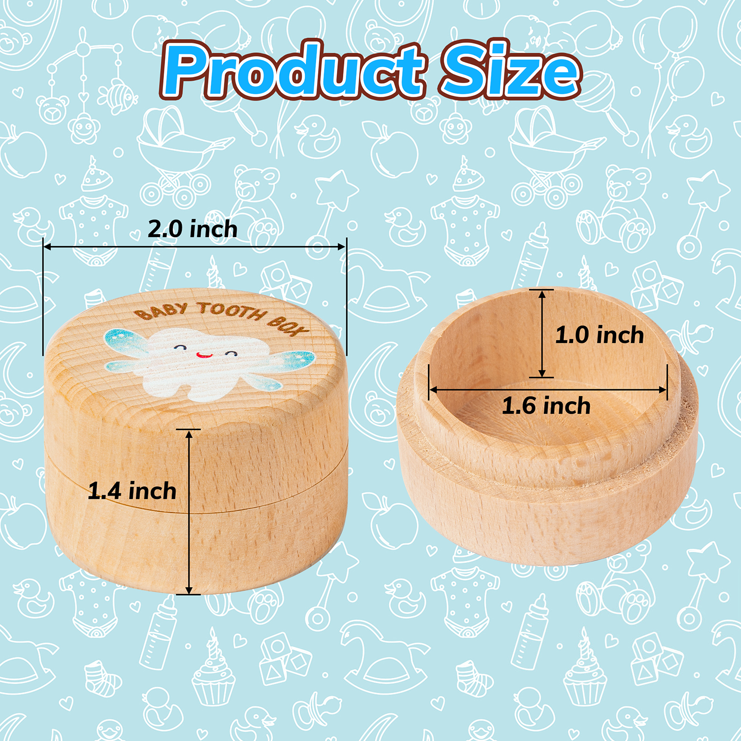 Baby Wooden Keepsake Box 2-Pie - Baby Keepsake Box บทวิจารณ์และราคา
