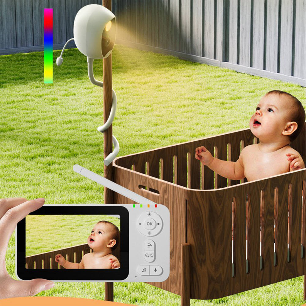 4.3-inch Intelligent Baby Moni - Baby Monitor Split Screen บทวิจารณ์และราคา