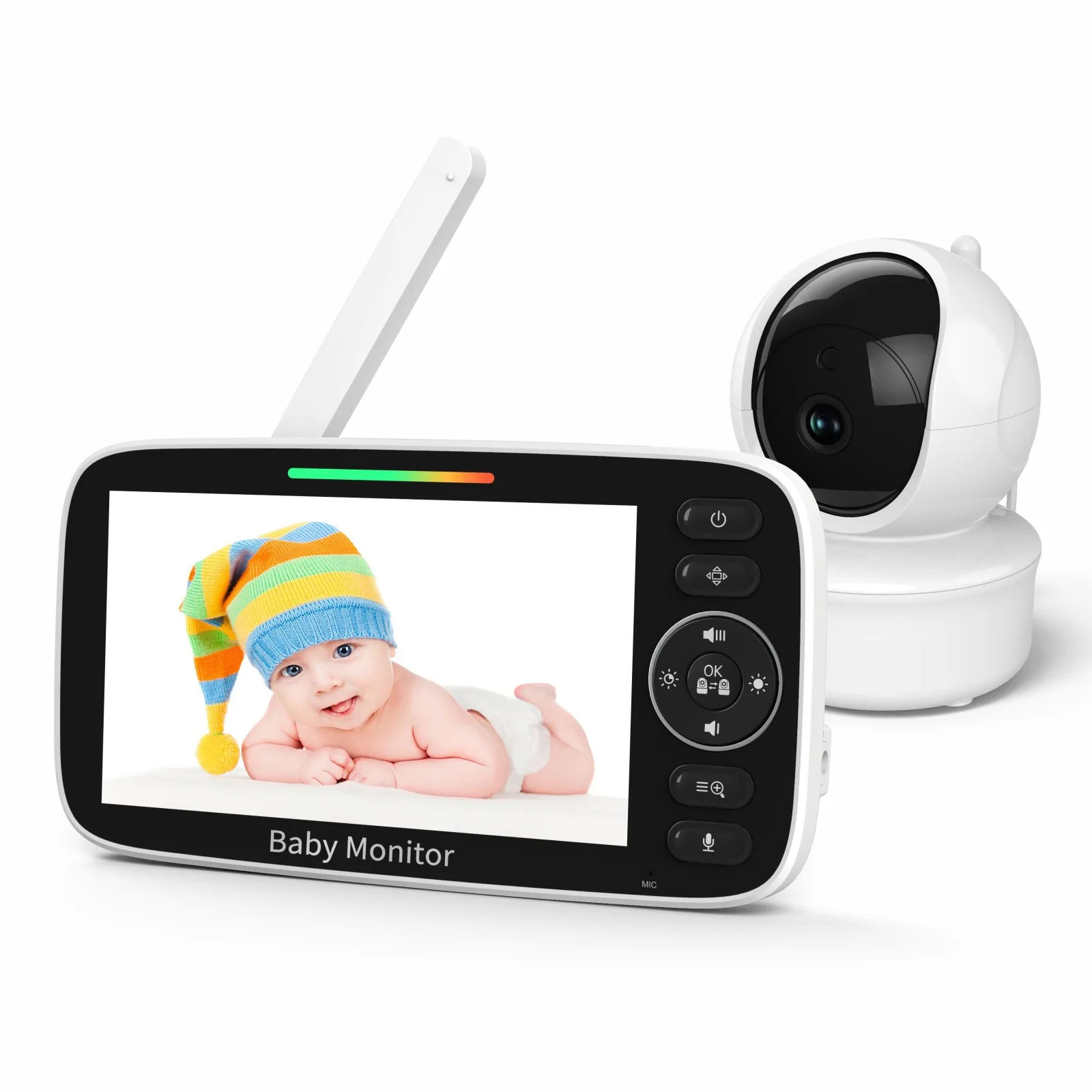Baby Monitor with 5-inch LCD S - Baby Nursery Temperature บทวิจารณ์และราคา
