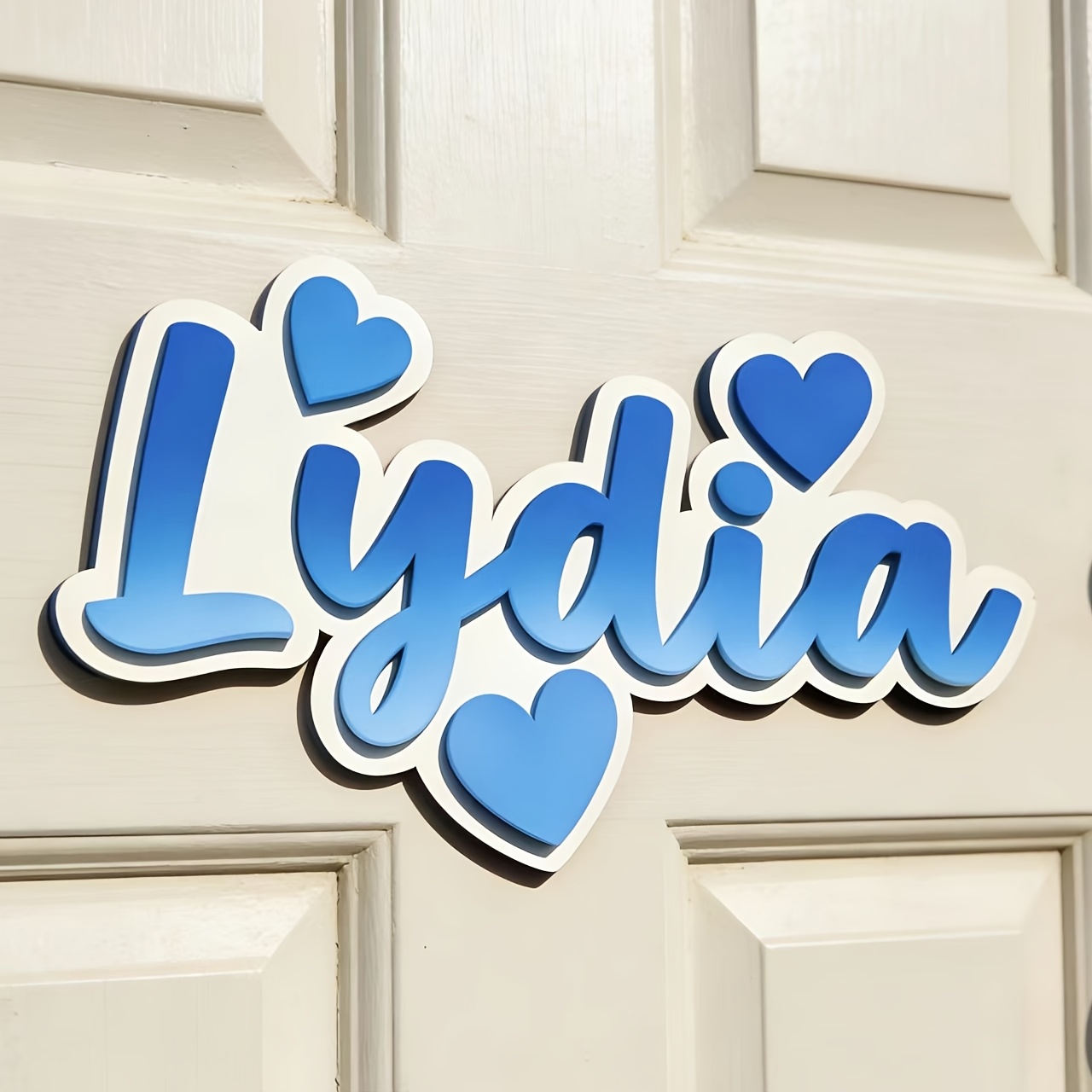 Personalized Gradient Heart Na - Baby Nursery Hanging Decor บทวิจารณ์และราคา