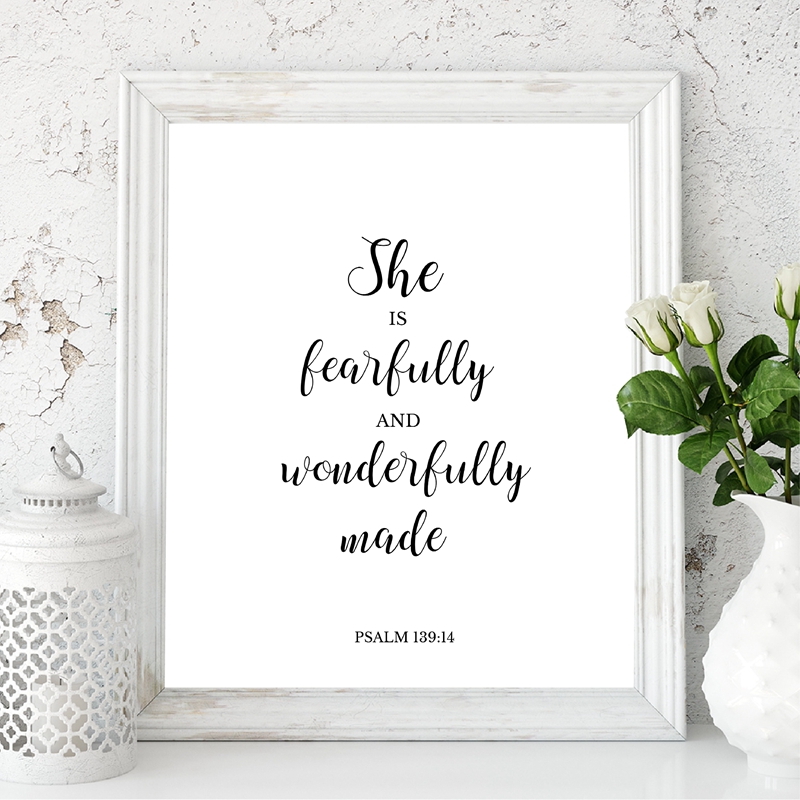 Bible Verses Quote Christian W - Baby Nursery Quotes Wall Art บทวิจารณ์และราคา
