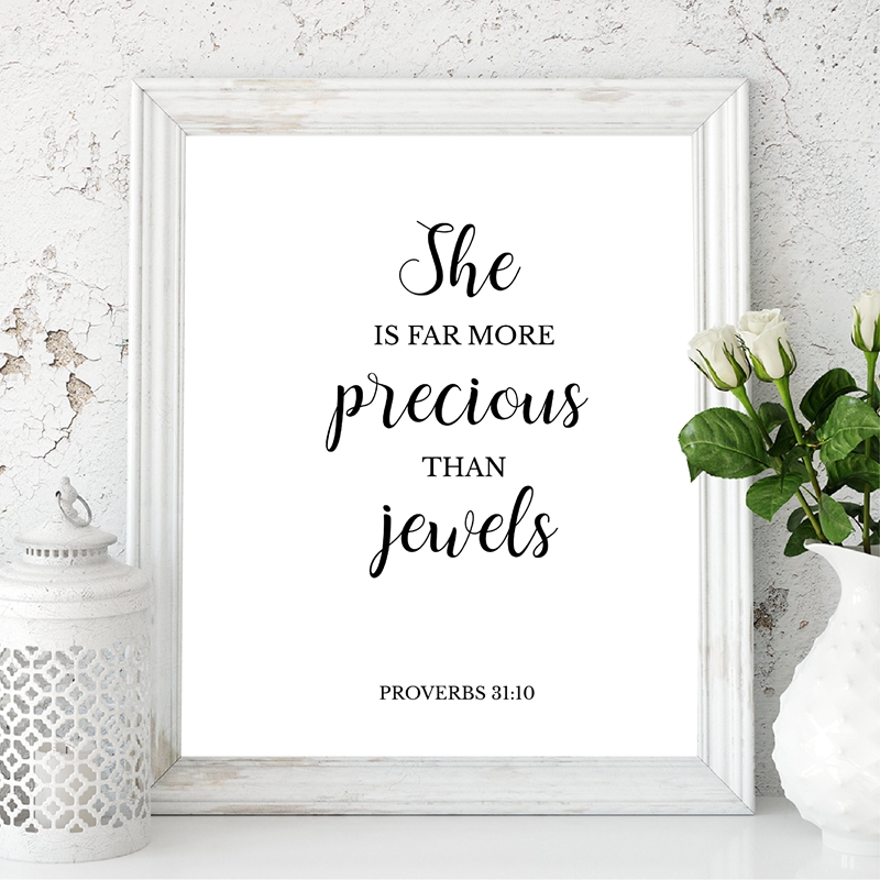 Bible Verses Quote Christian W - Baby Nursery Quotes Wall Art บทวิจารณ์และราคา