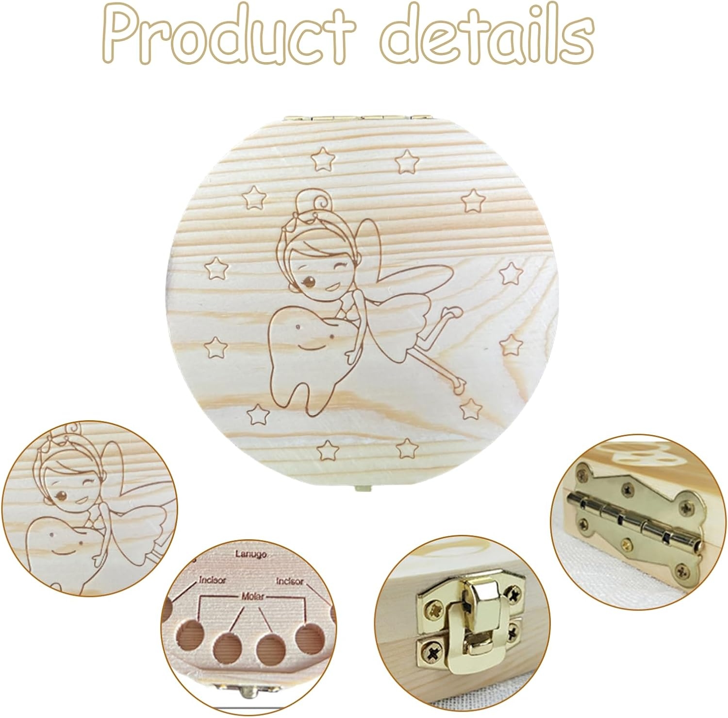 Milk Tooth Box, Tooth Keepsake - Baby Keepsake Box บทวิจารณ์และราคา